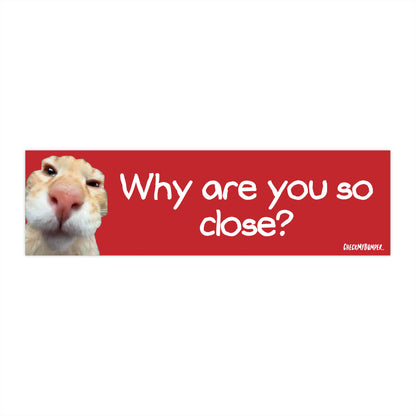 Why are you so close?