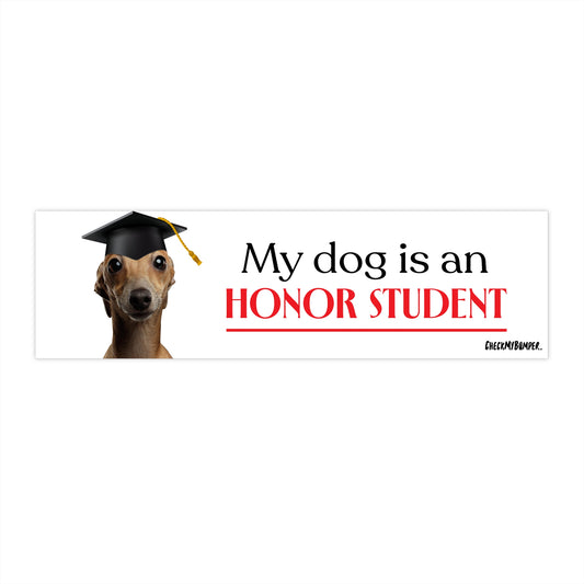 My Dog Is An Honor Student