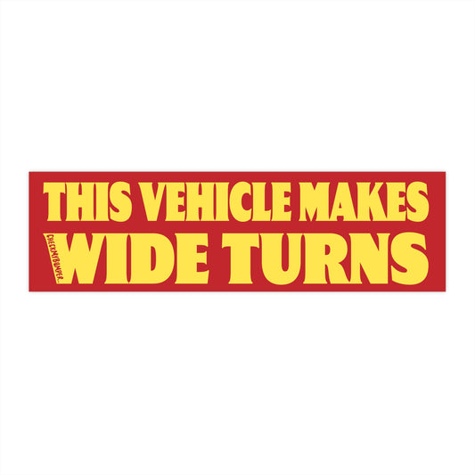 This Vehicle Makes Wide Turns